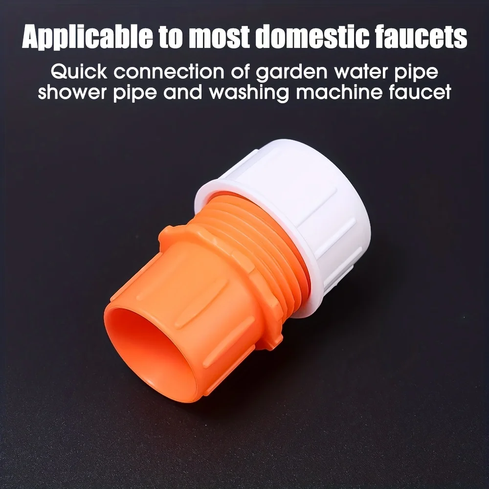 1/2PCS Universal faucet interface anti-backflow quick connector, suitable for gardens, kitchens, landscapes, and bathrooms