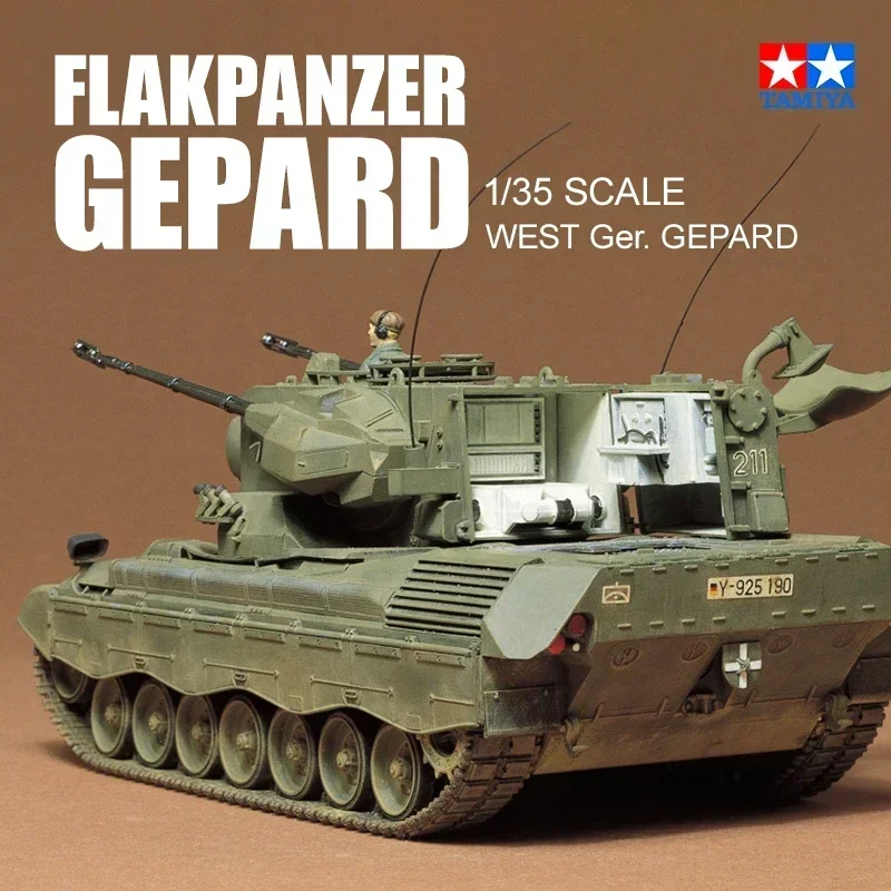 

1/35 TAMIYA model1 35099 Flakpanzer Gepard West German Anti Aircraft Tank в сборе, весы, игрушки «сделай сам», комплект модели