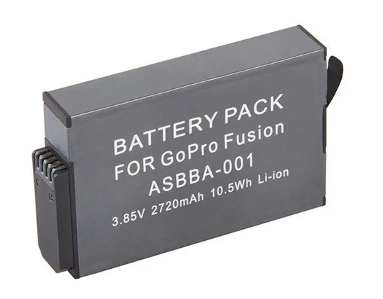 2720mAh ل Gopro الانصهار تبديل البطارية ل ASBBA 001 ASBBA001 VR 360 بانوراما كاميرا بطارية إكسسوارات قطع غيار