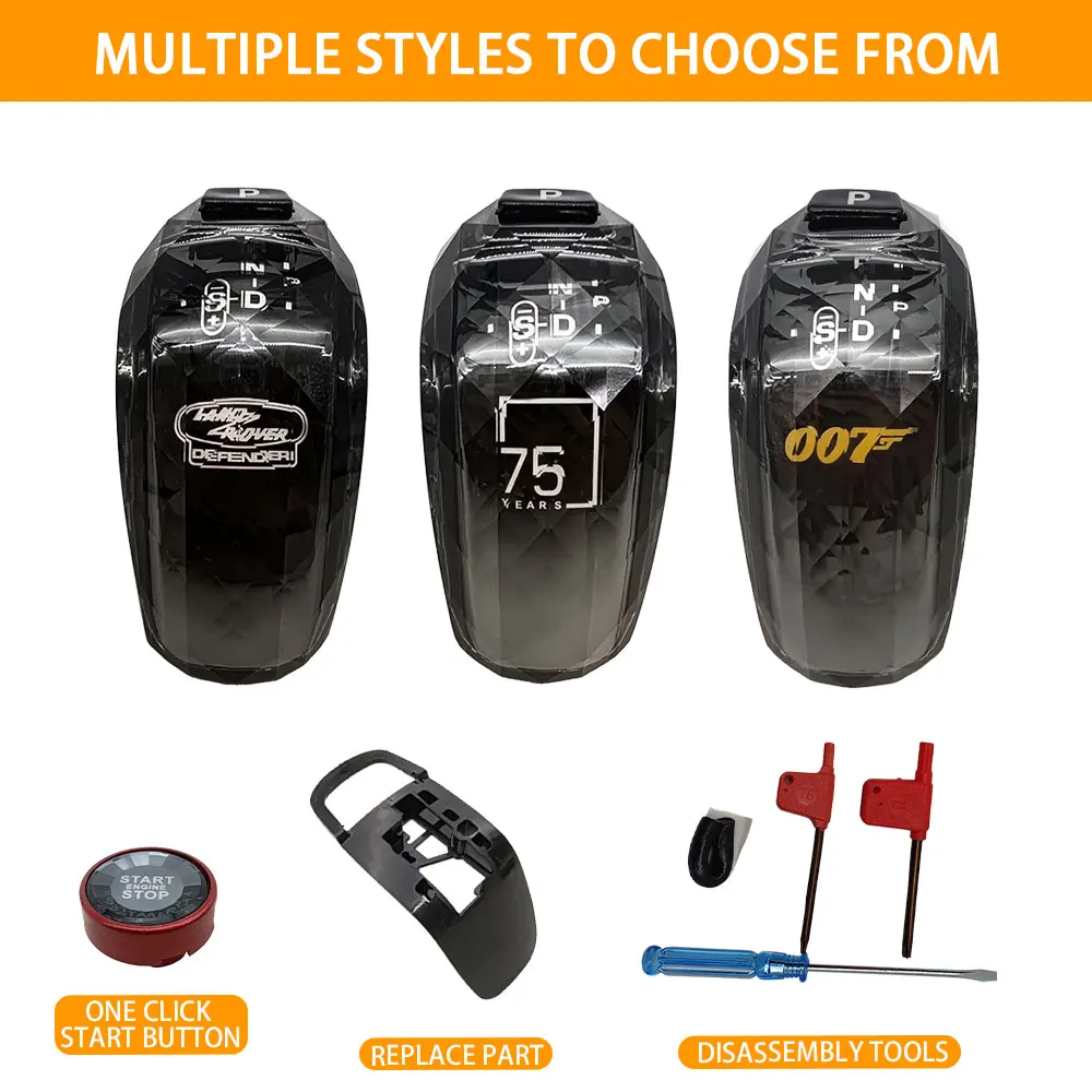 Automotive Interior Crystal Handles Gear Shift Knob Lever Stick For L-and R-over Defender 90 110 2020 2024