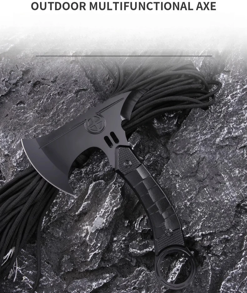 فأس حريق للتخييم متعدد الوظائف في الهواء الطلق، فأس دفاع عن النفس، فأس تكتيكي عملي EDC #1