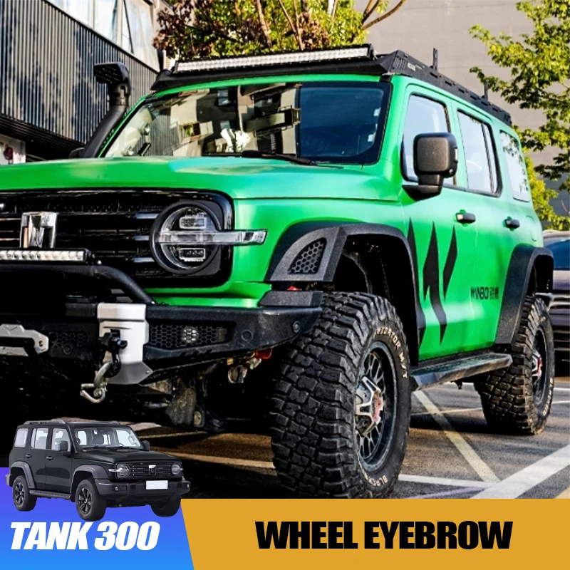 

Wide-Body Wheel Eyebrow for GWM WEY Tank 300 Fender with Aluminum Alloy Inner Liners Mud Flaps Exterior Modification Accessory
