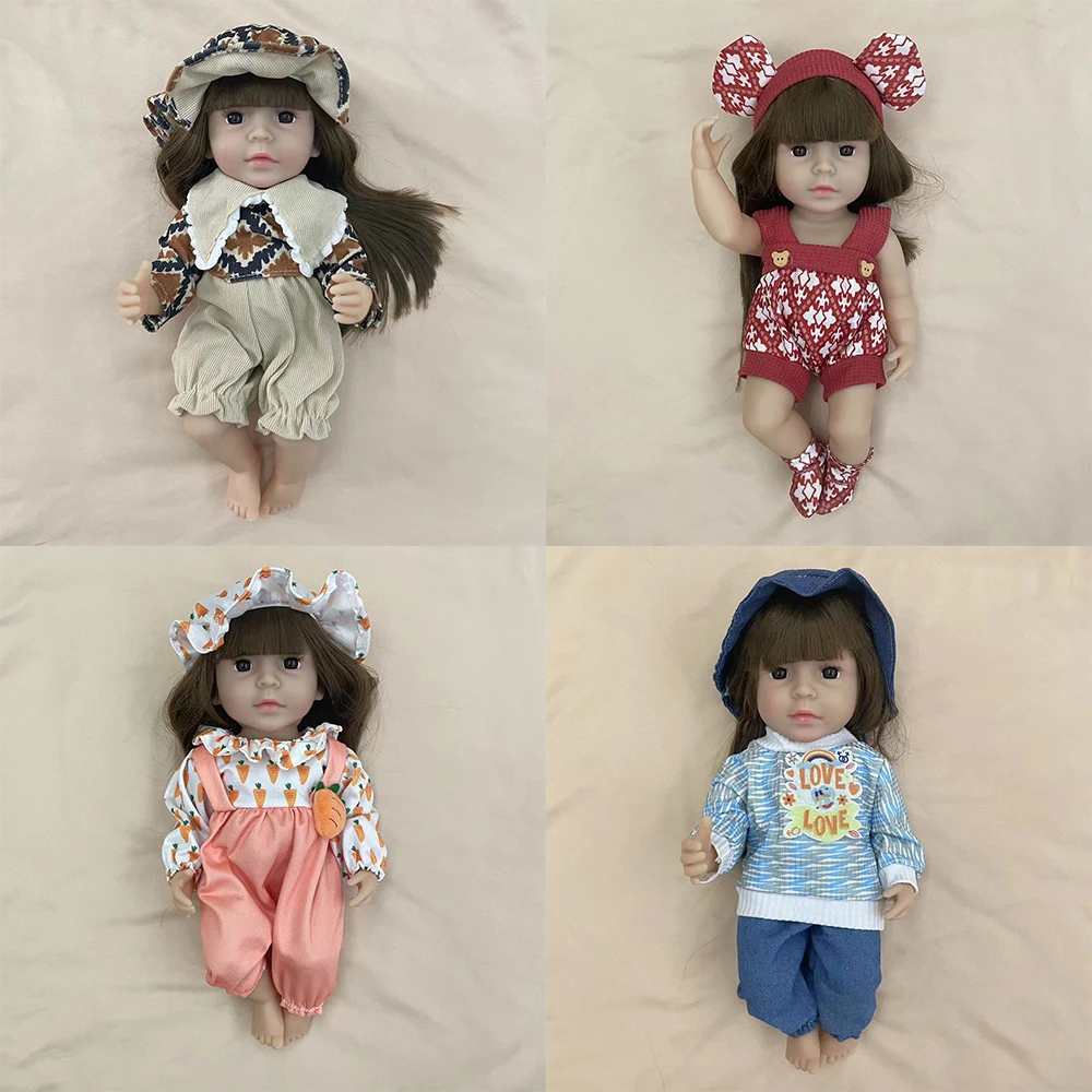 12.5 inch Realistic Doll with Changeable Outfit and Movable Soft Body, DIY Toys Birthday Gift for Kids