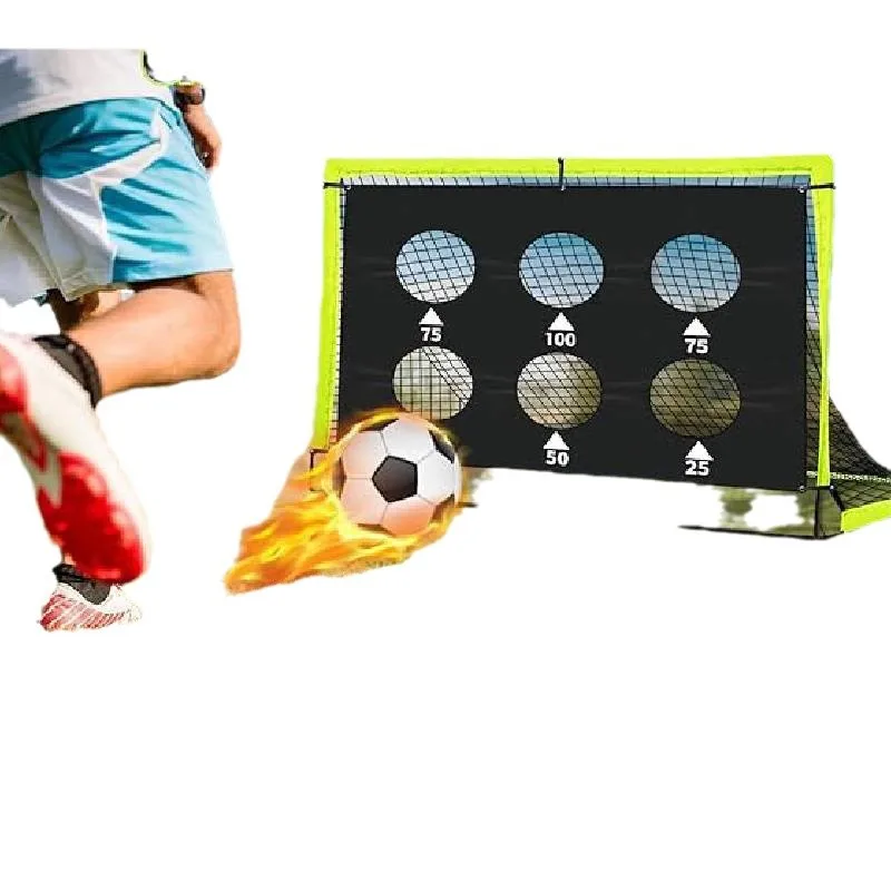 

Children's soccer door backyard set portable pop-up soccer net training equipment with soccer door ladder
