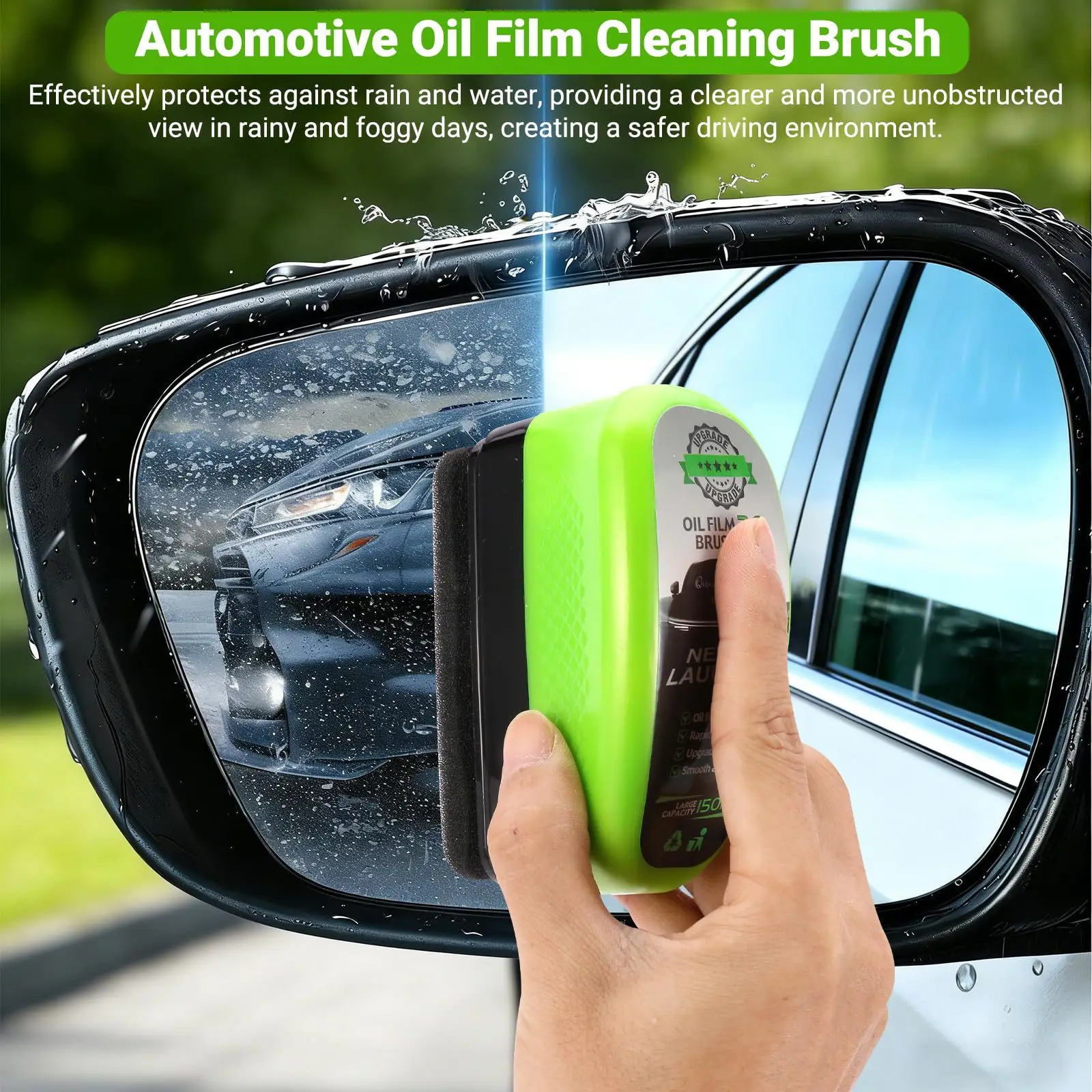DeBeDi Car Windshield Oil Film Remover Anti Freeze Glass Cleaner Strong Effective For Front Windshield Side Window Auto Detailin
