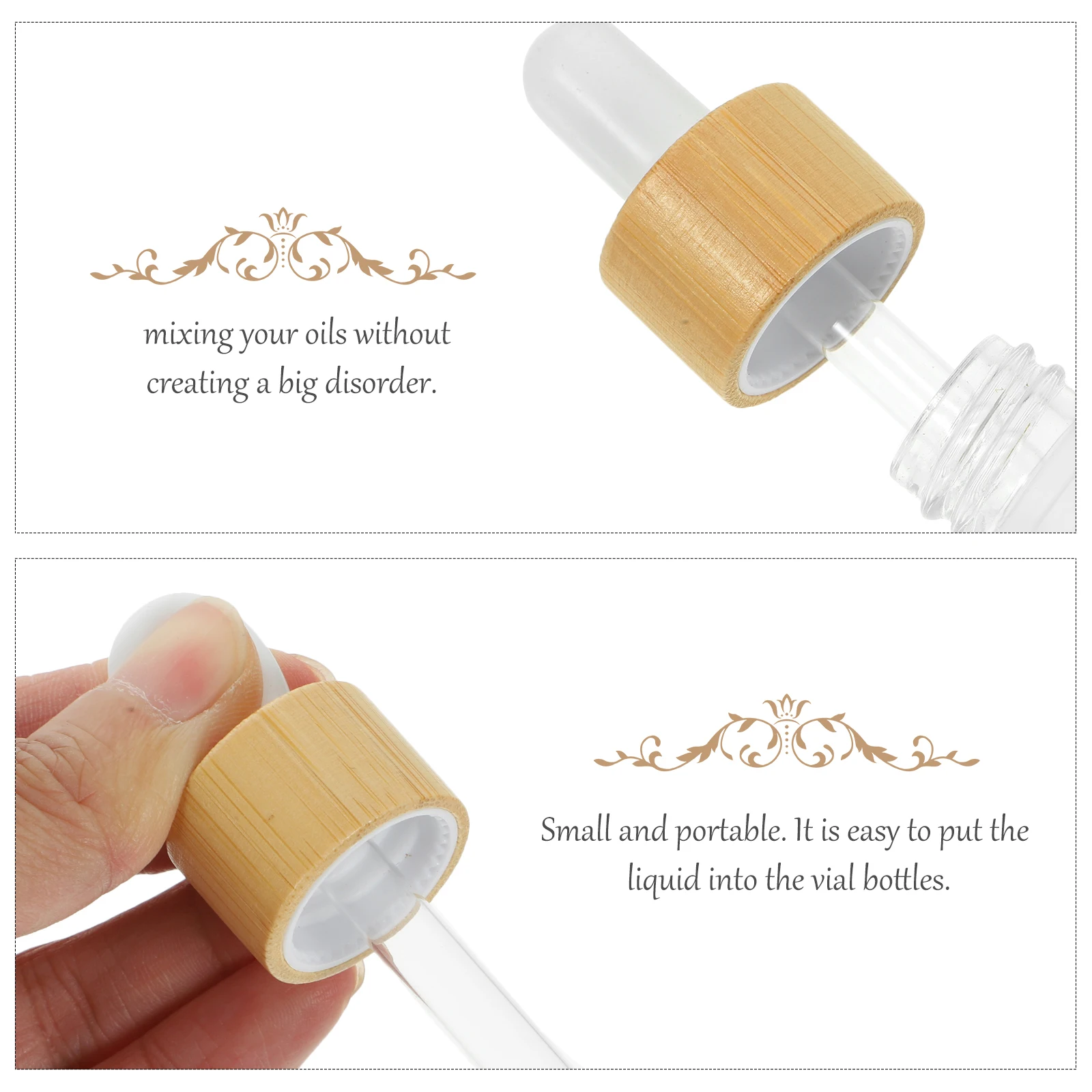 

5 шт. портативные герметичные бутылки-капельницы, удобные стеклянные контейнеры для эфирных масел и духов, стеклянная бутылка-капельница