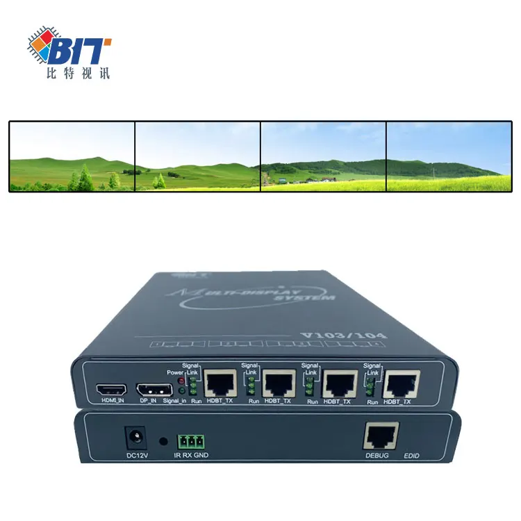 70-120m Long Distance Multi-Monitor Expander 1x4,2x1 Multi Spllicing Video Wall Controller LCD Video Wall Controller