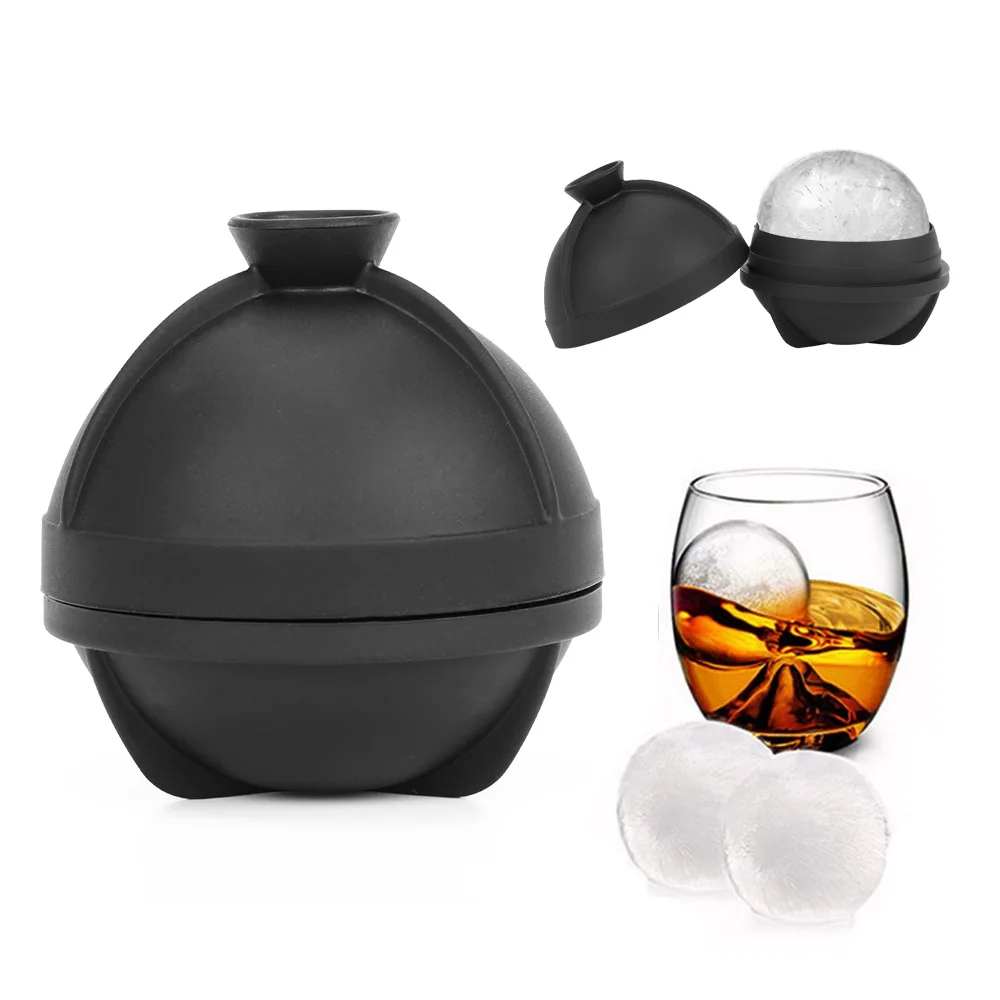 Silicone Ice Hockey Mold Ice Ball Maker 3D Sphere Mould Whiskey Wine Cocktail Ice Cube Bar Accessories DIY Tool