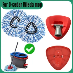 Spin Mop Head Replacement Mop Scrub Brush For O-cedar Vileda RinseClean 2-Tank System Microfiber Mop Cloth Machine Washable Rags