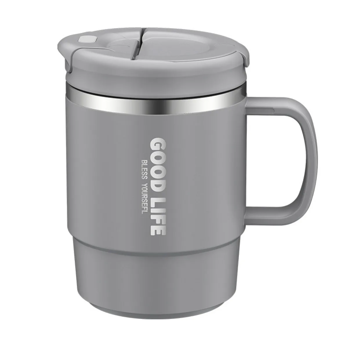 304 stainless steel water cup office ins double-layer coffee cup with tea strainer portable mug gift