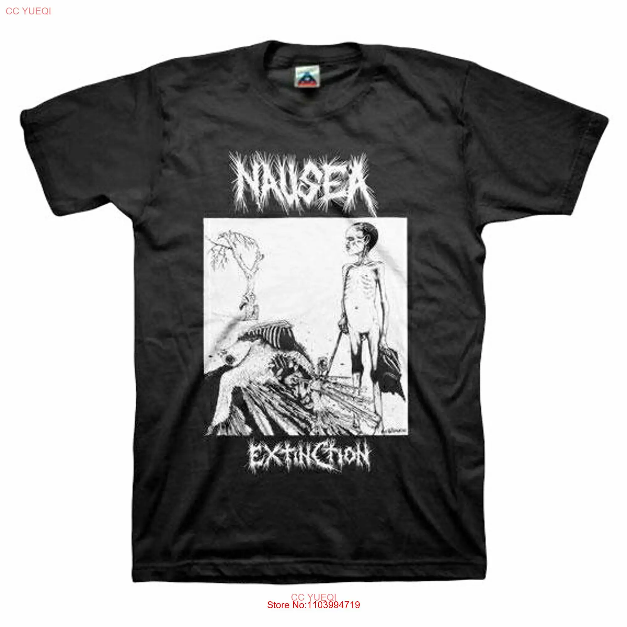 Nausea Extinction T Shirt long or short sleeves