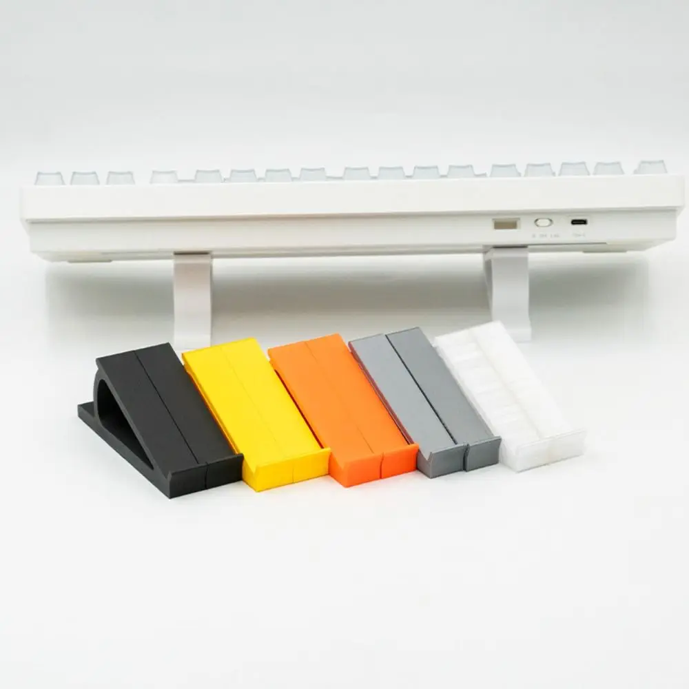 1 Pair Portable Keyboard Elevated Stand Raised Keyboard Angle Accessories Computer Keyboard Riser Plastic Monitor Holder