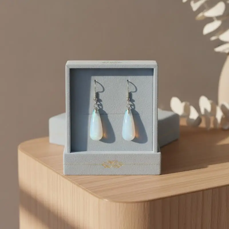 【！】Charming Trendy Opal Fashion Jewelry Hook Earrings Women Girl Gift