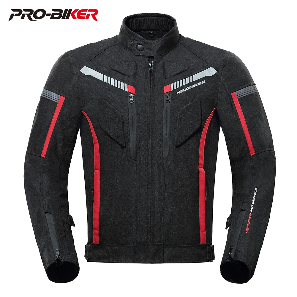 

Motorcycle Jacket Waterproof Wear-resistant Men's Biker Jacket Anti-fall Motorcycle Equipment Reflective Motocross Racing Jacket