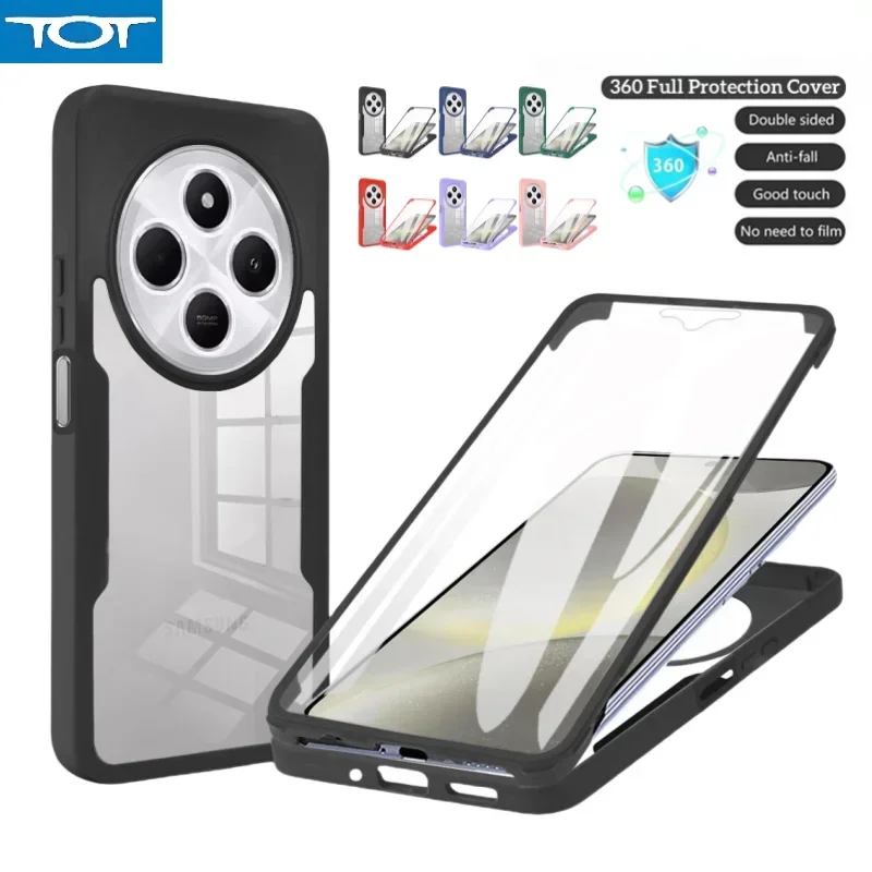 

Для Xiaomi Redmi 14C 4G Роскошный 360-защитный чехол с полным покрытием для Redmi14C Redmy 14C 14 C Мягкий силиконовый бампер Противоударный чехол