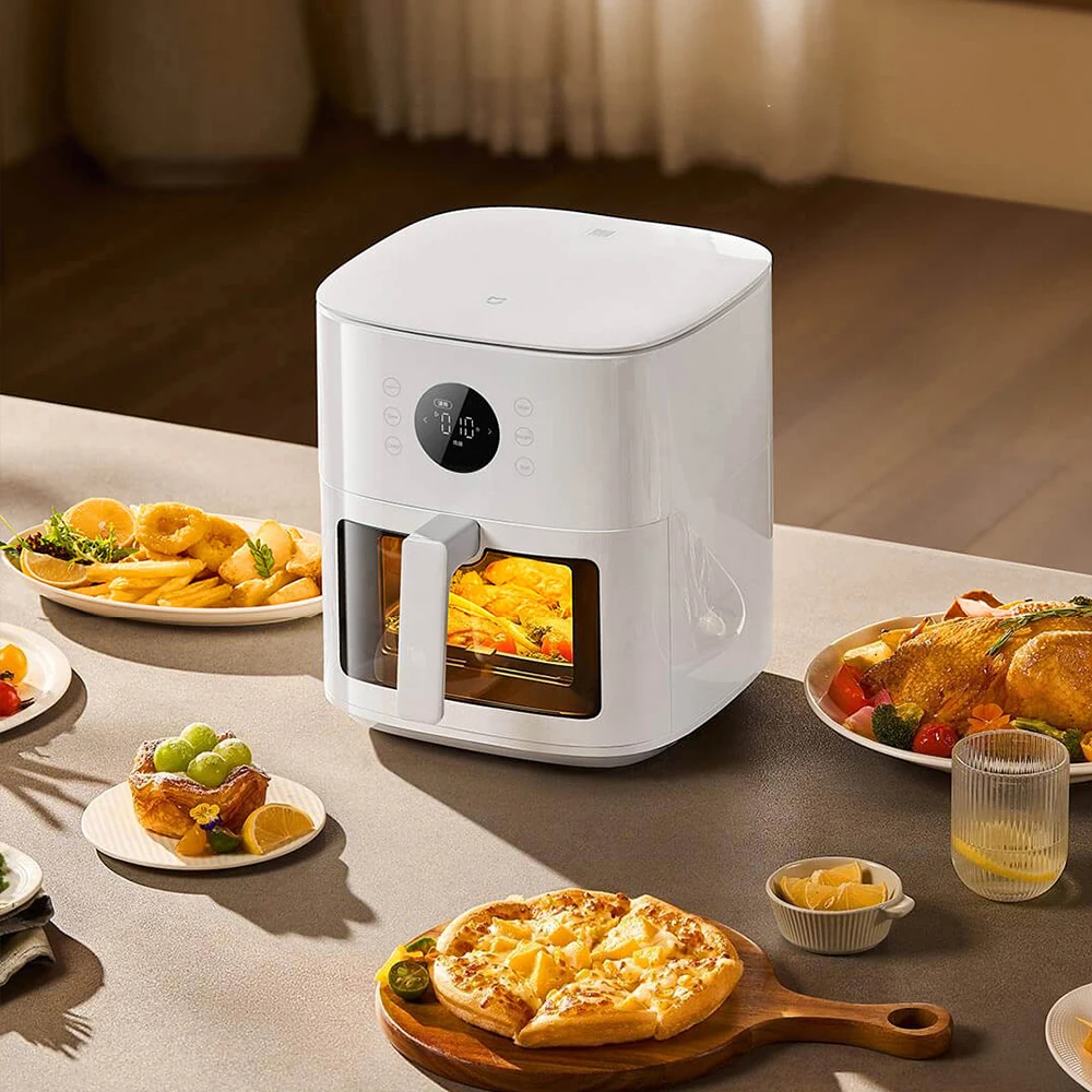 2024 XIAOMI MIJIA Electric Air Fryers S1 6L Home Kitchen Appliance Non-Fat Fryer Deepfrier 1350W 40-210℃ Temperature Adjustment