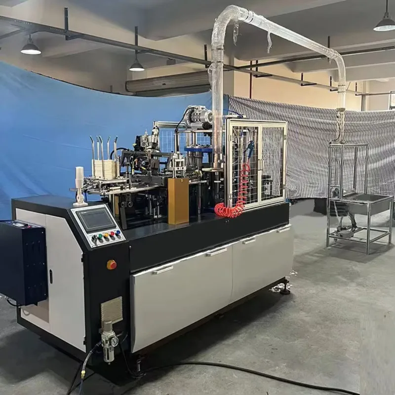 Fully Automatic Coffee Cutting Forming Hines Disposable Paper Cup Making Hine