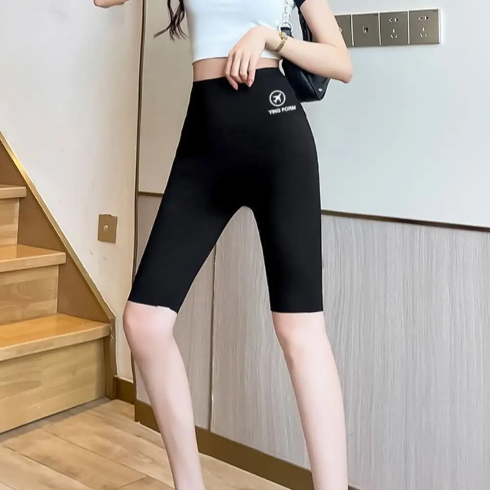 Tight Hip Lift Yoga Shorts Elastic Breathable Tummy Control Women Leggings Slimming Body Shaper Biker Shorts Gym Fitness