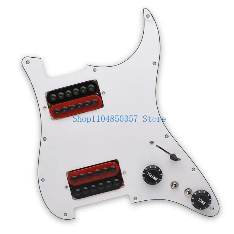 652F Electric Guitar Shielding Set Electric Guitar Pickguard Set Scratch Plate Instrument Accessories PVC Texture for Guitar
