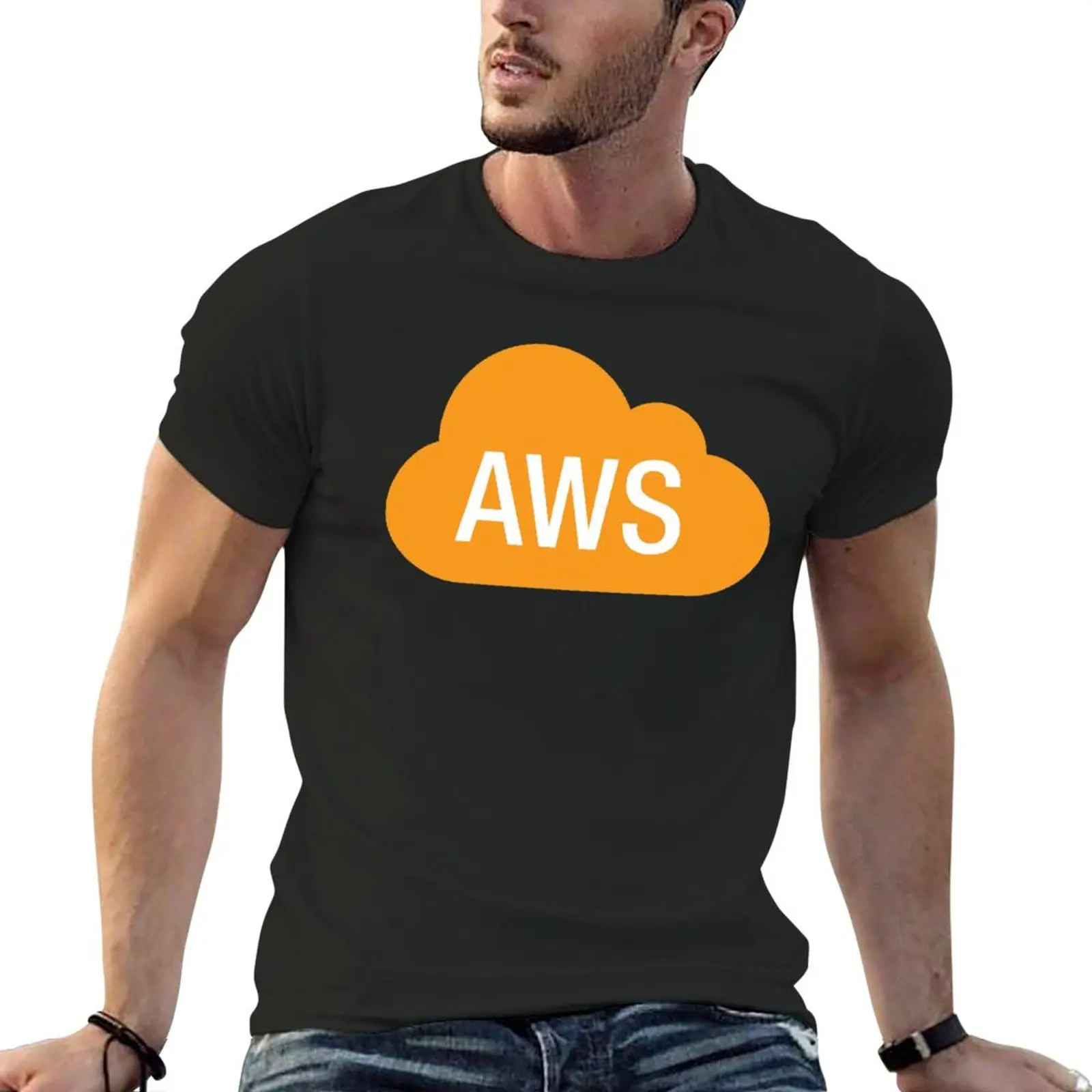 AWS - Amazon Web Services T-Shirt summer clothes Tee shirt mens clothing