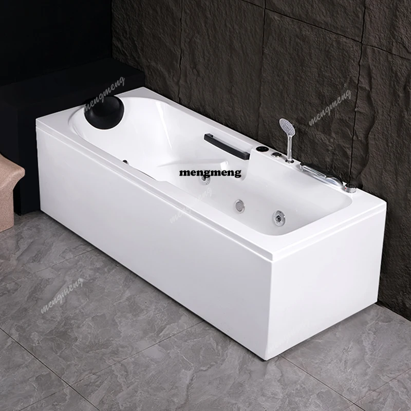 

Acrylic small apartment surf jacuzzi household adult deepened double armrest shower integrated bathroom bathtub