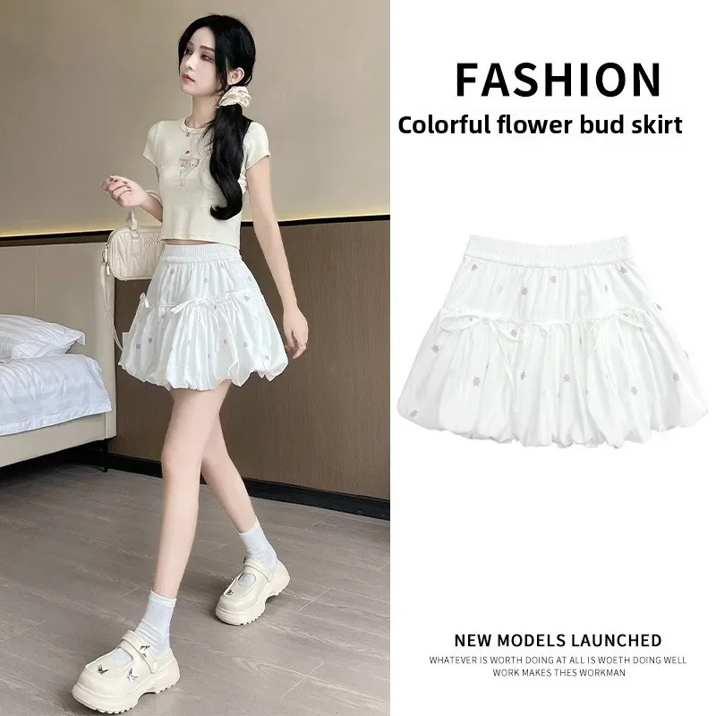 

Streetwear Y2k Mini Skirts Women clothes Sweet Kawaii High Waist Lace A Line Skirt Summer Korean Fashion Black Ball Gown Skirts