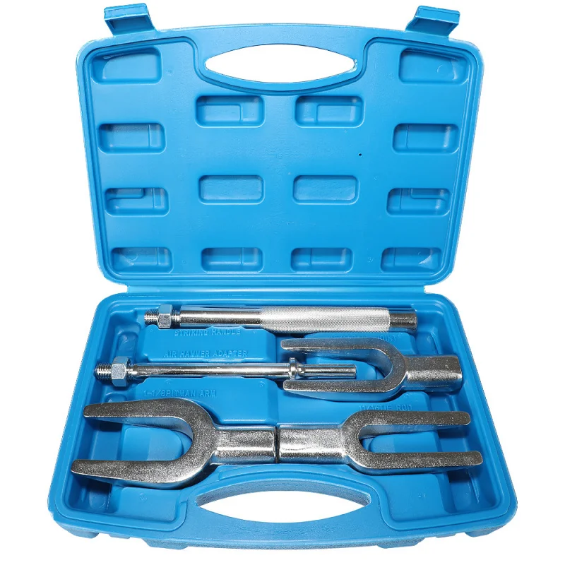 SAAR adecuado para juego de 5 piezas, barra de palanca de horquilla, herramienta de extracción de rótula, Extractor de rótula de coche, barra de amarre de brazo de dirección, tirador de rótula