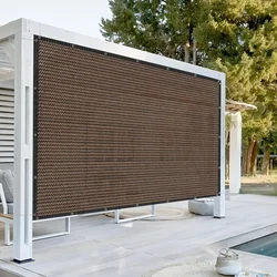 Privacy Screen Fence for Outdoor Patio Garden,  200G, Heavy Duty Sun Protection, Pergola Shade Cover, Windscreen, Custom Size