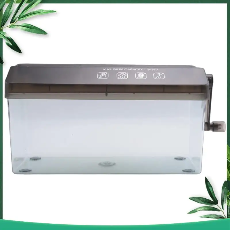 (NEW) Paper Shredder Desktop Manual Mini Hand Cutting Tool A4 Machine Documents Crusher For Home