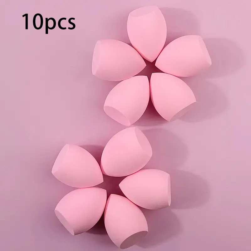 Esponjas de maquiagem reutilizáveis de 10 pacotes - Liquidificadores sem látex absorventes de água, fáceis de limpar - Escolha econômica para maquiagem diária