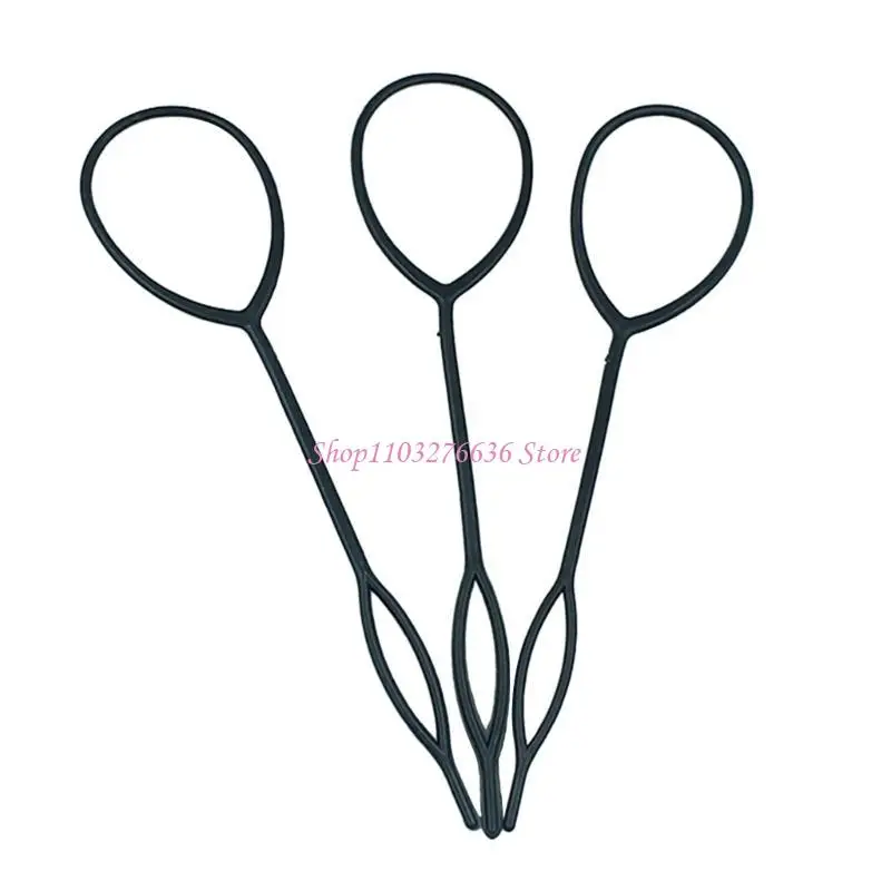 R6FD Topsy Tail Hair Tool 10 Set Hair Tail Tools with 2-Size French Braid Tail Tools