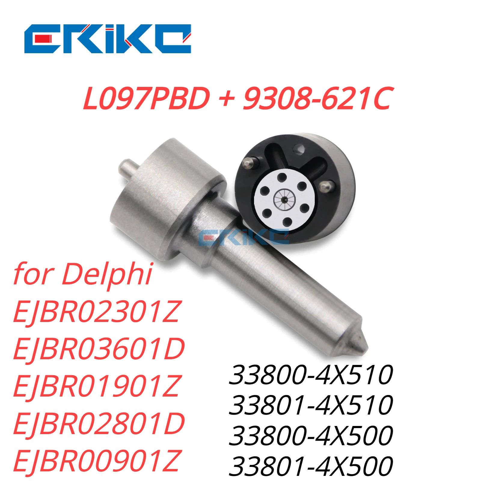 7135-659 Diesel Injector Parts Valve 9308-621C Nozzle L097PBD L097PRD for Delphi EJBR02801D EJBR03601D EJBR00901Z EJBR02301Z