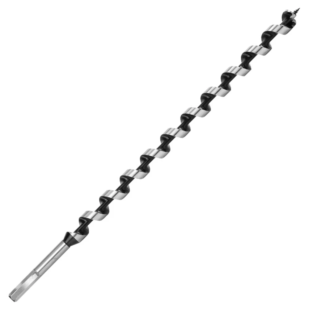 1PC wiertło rolkowe do obróbki drewna 230-460mm długi sześciokątny uchwyt smażone ciasto kręte gwintownik do drewna zamek do drzwi drewnianych narzędzie do rozwiercania