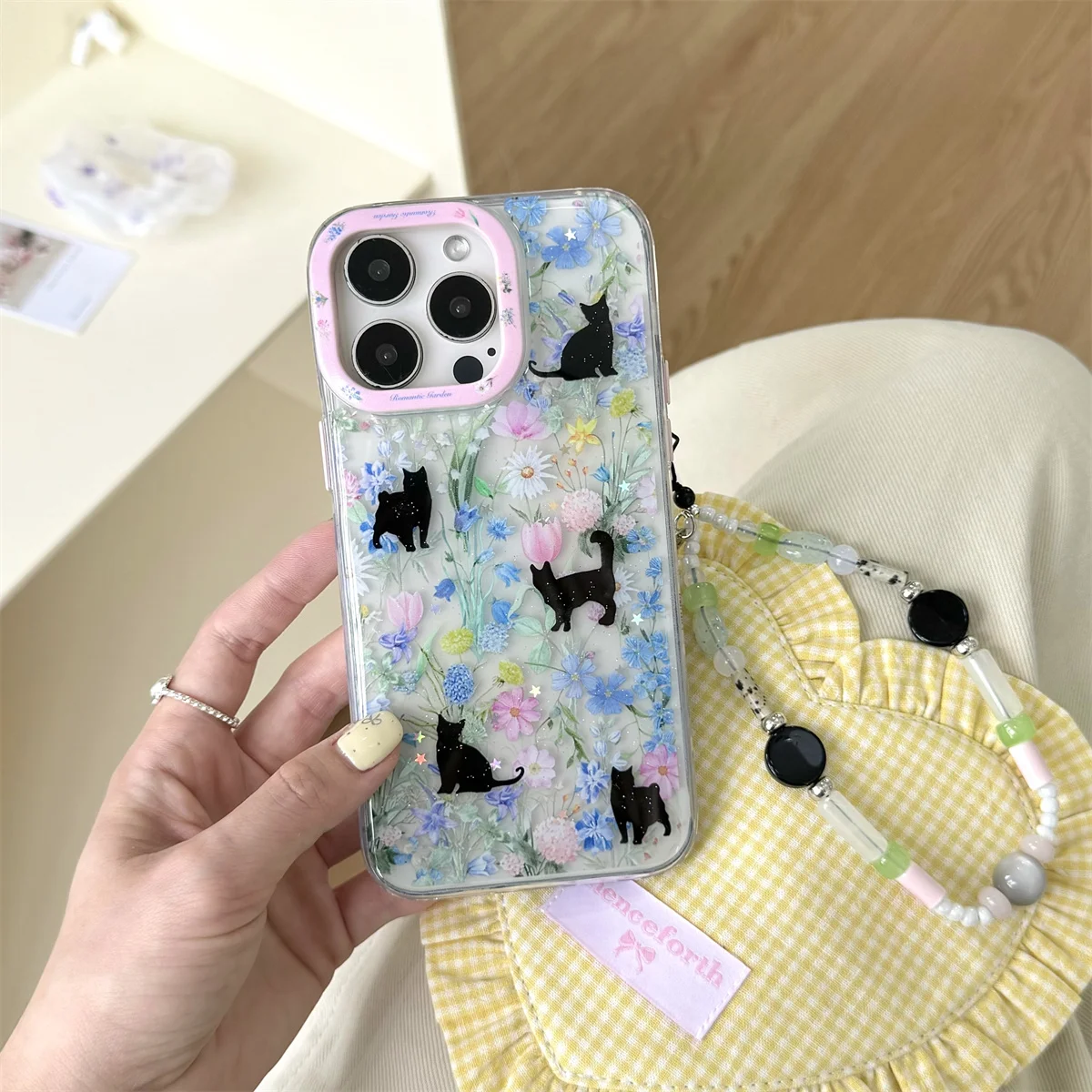 

New 2025 KT cat For iPhone 16 15 14 13 Pro Max fundas iphone 15 case Protective cover New Cute Cartoon Fashion Girls Phone Case