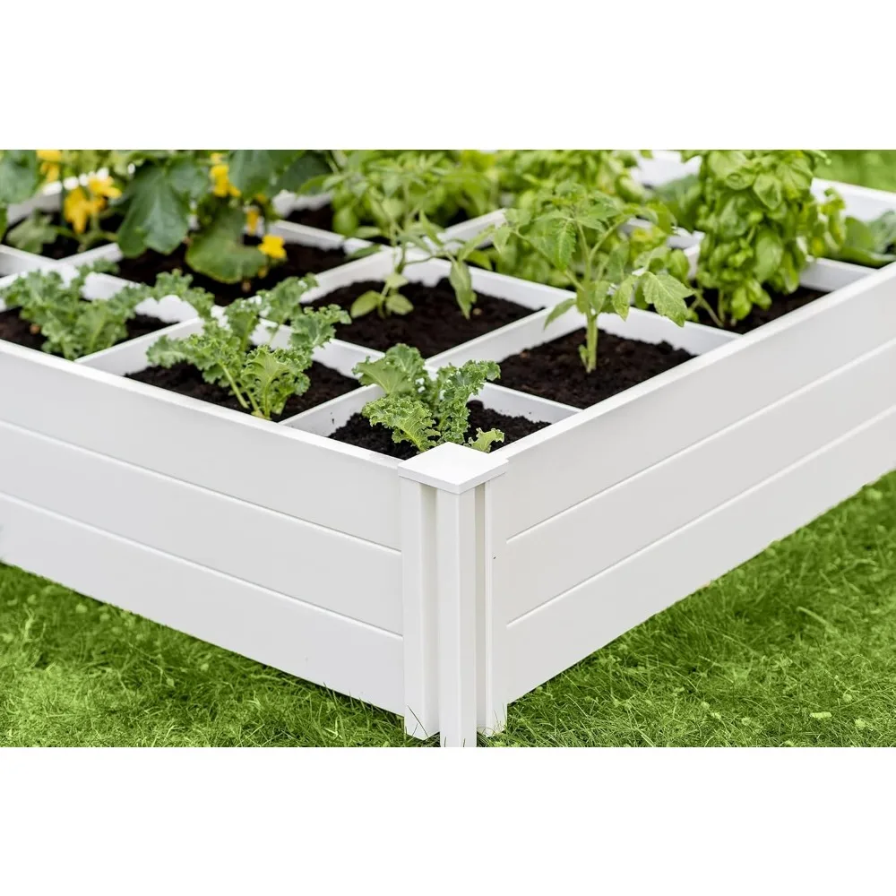 Vita Gardens 4x4 Garden Bed with Grow Grid, Packaging May Vary Adornos Para Plantas En Macetas