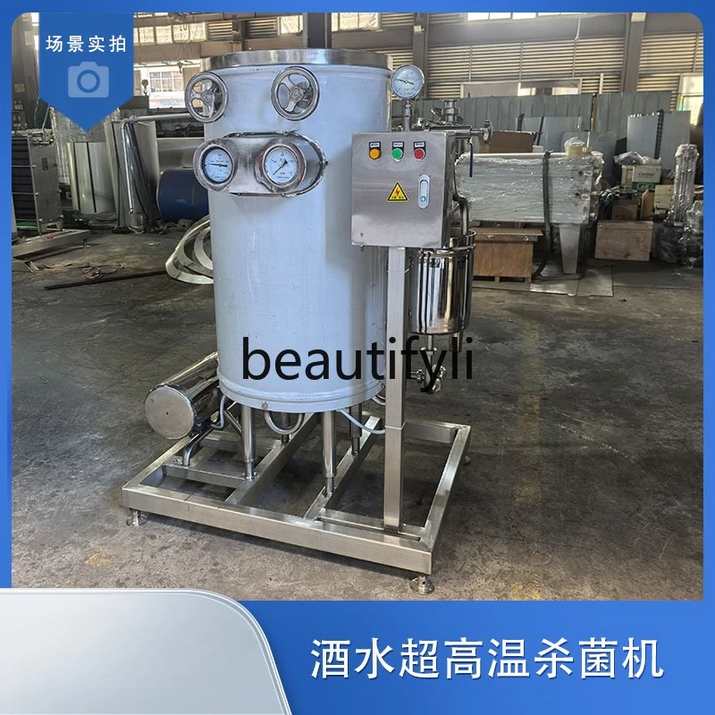 Halbautomatische sofortige Sterilisationsmaschine aus Edelstahl zur Sterilisation von Wein, Obst- und Gemüsesaft
