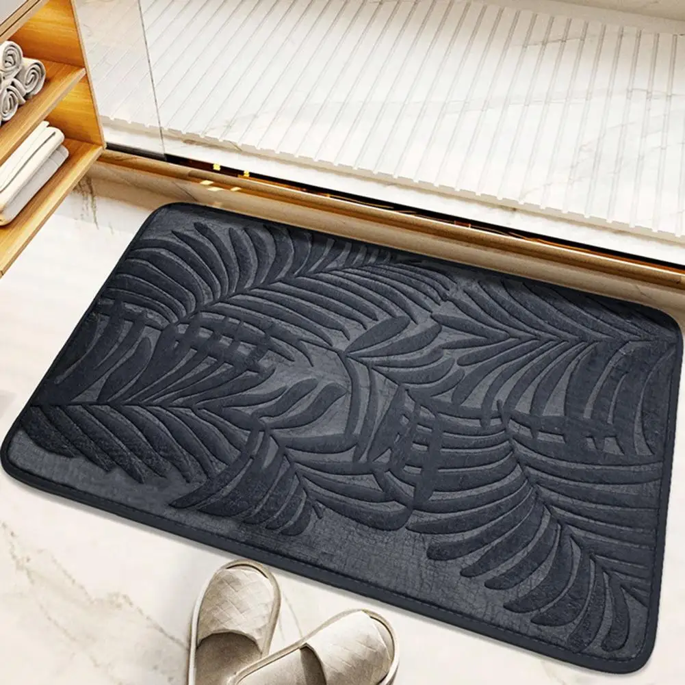 Stain-resistant Floor Mat Super Soft Waterproof Doormat for Indoor Outdoor Use Moisture-absorbing Entrance Mat with Non Slip