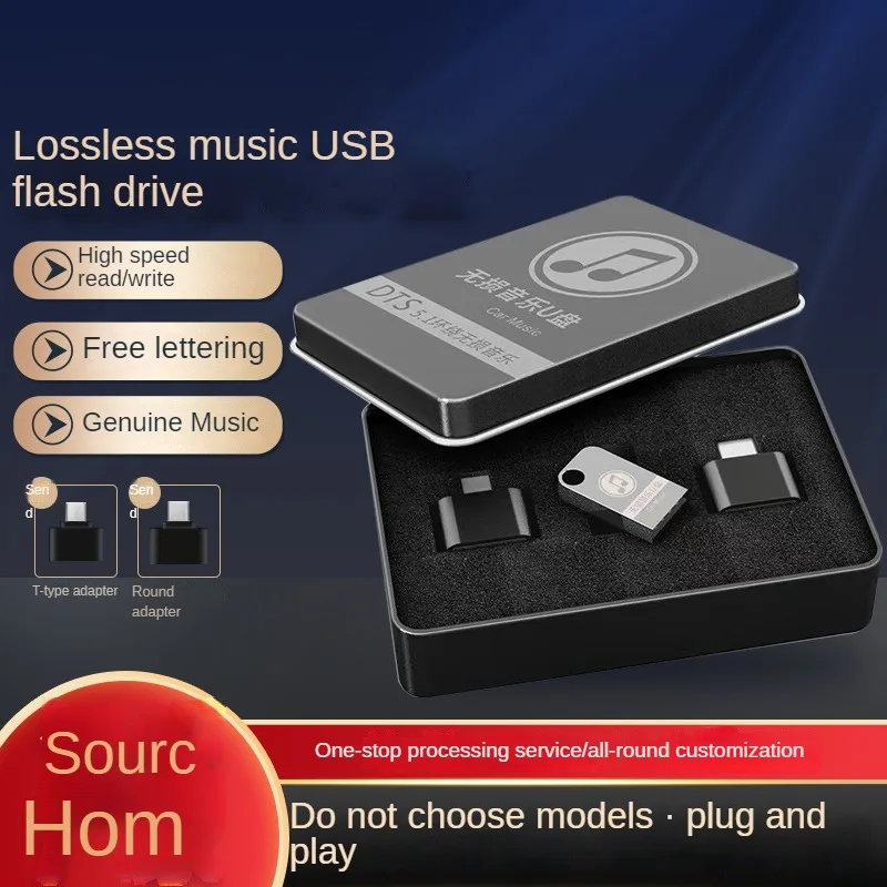 Car Music Usb Flash Disk Wholesale Large Capacity High Speed Songs Metal Car Music Playback Universal