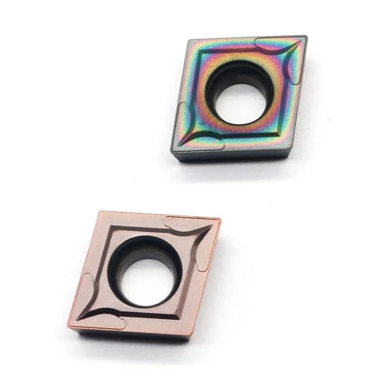 Imagem -03 - Carbide Insere Interna Torneamento Ferramenta Cnc Ccmt 120404 Multicolor Corte Torno Ferramentas Alta Qualidade Ccmt120404 Wm1125
