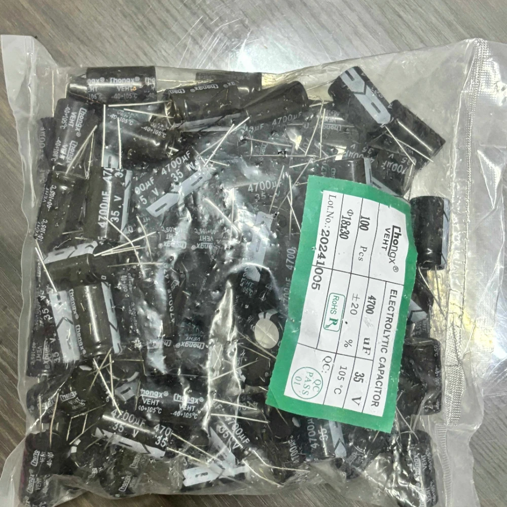 20-1000 szt. Kondensator elektrolityczny 50V 35V 25V 16V 10V 0.1UF 1UF 4.7UF 10UF 22UF 47UF 100UF 220UF 470UF 1000UF 2200UF 4700UF — zdjęcie produktu 2