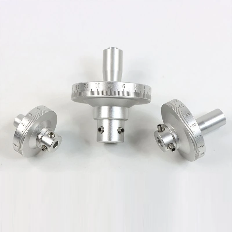 Fine tuning metal machine tool scale handle with hole laser scale handwheel with scale ruler scale handwheel 42mm 50mm 64mm