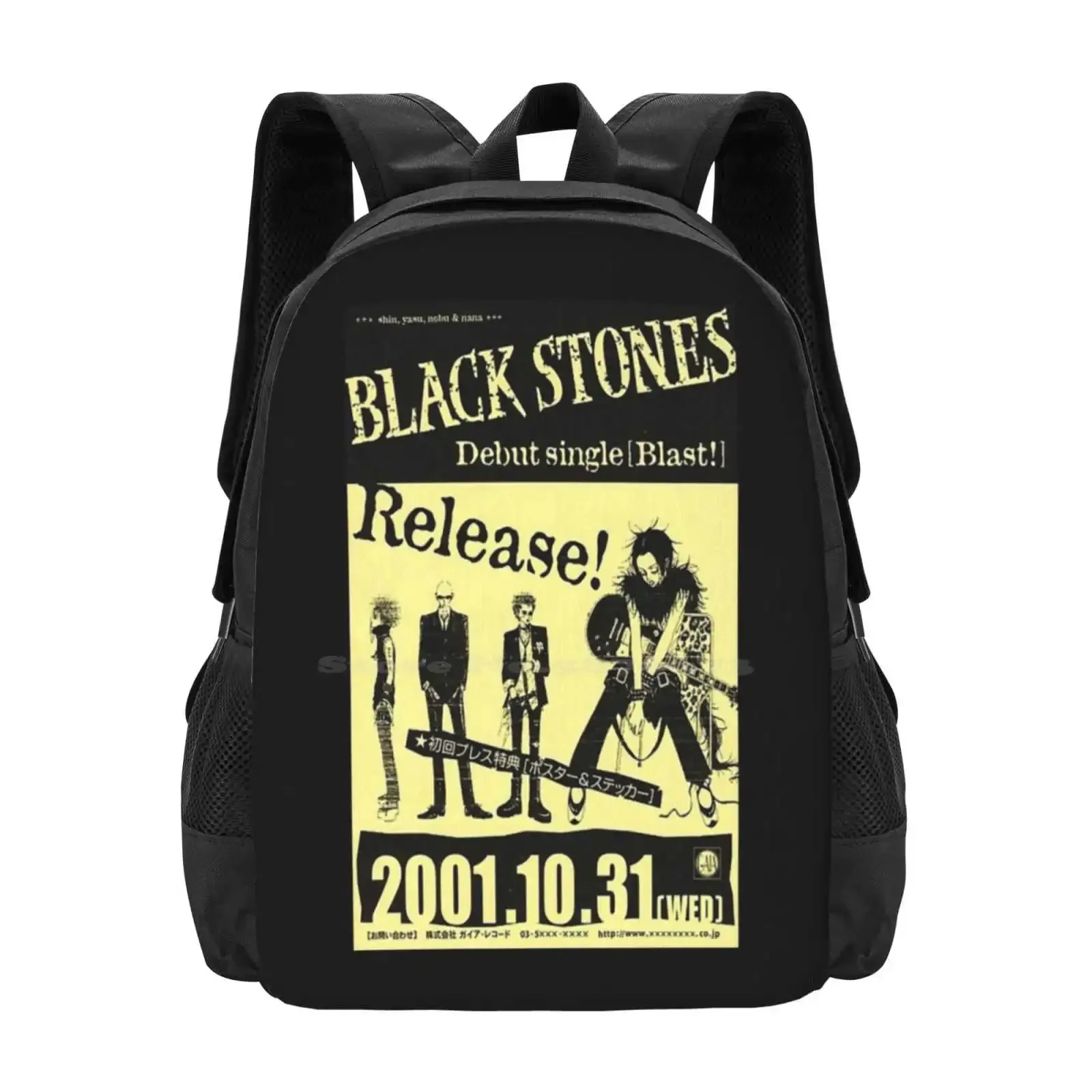 

Nana The Black Stones Band Spread (Gig Poster) #7 Hot Sale Schoolbag Backpack Fashion Bags Black Stones Blast Nana Komatsu
