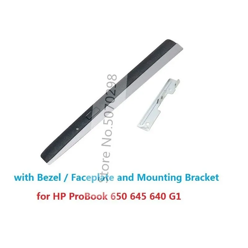 ODD DVD Optical Drive Curved Bezel Front Panel Cover Faceplate Mounting Bracket for HP ProBook 640 645 650 655 G1 G2 Series