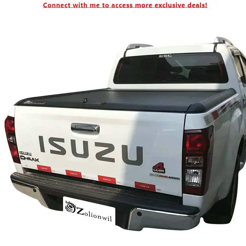 

Zolionwil Aluminum Alloy Retractable Pickup Truck Hard Bed Cover Roller Lid Tonneau Cover For ISUZU D-MAX