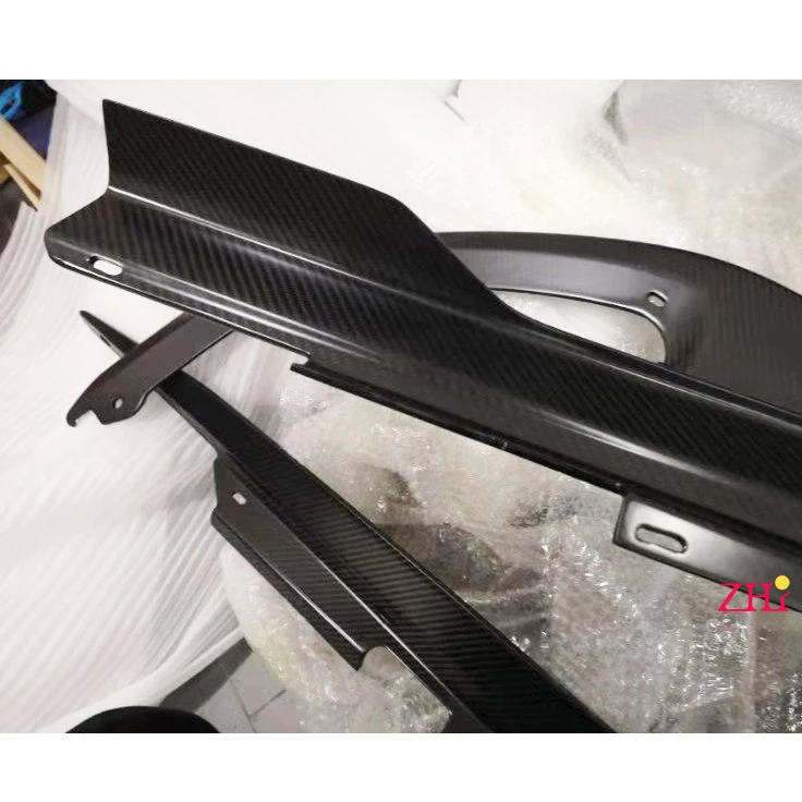 Real carbon fiber body kit s60 xc60 c30 carbon fiber side skirts, rear side lip, front spoiler