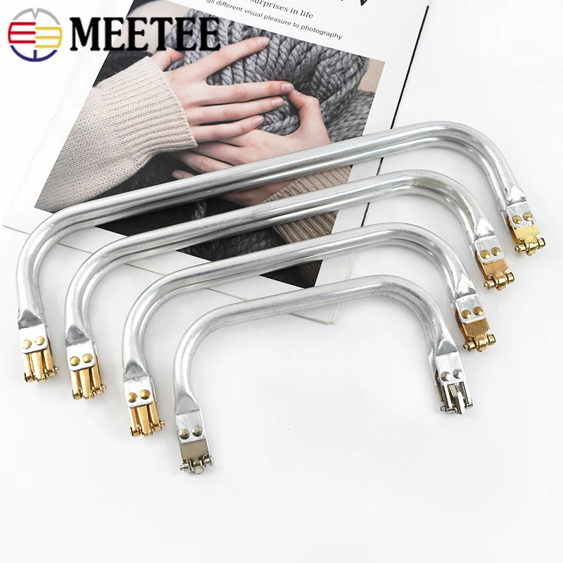 1-5Pcs Metall Kuss Verschluss Geldbörse Rahmen Aluminium Rohr Tasche Griff Brieftasche Rahmen Schnalle DIY Kupplung Tasche teile Hardware Zubehör