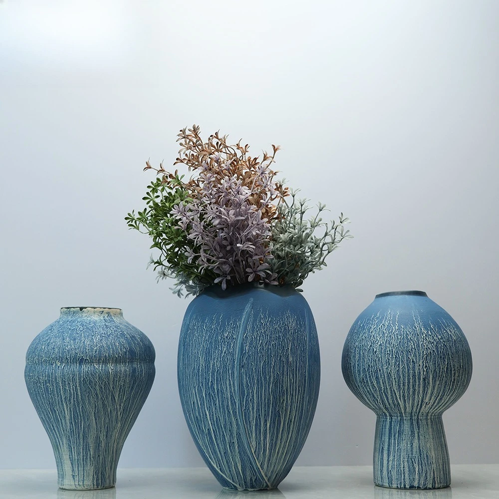

Modern painted ceramic vase, dried flower utensils, creative flower arrangement decorations, handicrafts, ornaments, Jingdezhen