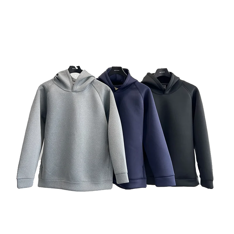 OZ Sle فضفاضة تناسب الرجال هوديي طبقة الهواء النسيج الربيع عارضة اللون البلوز الحديثة Sle زوجين الملابس #5