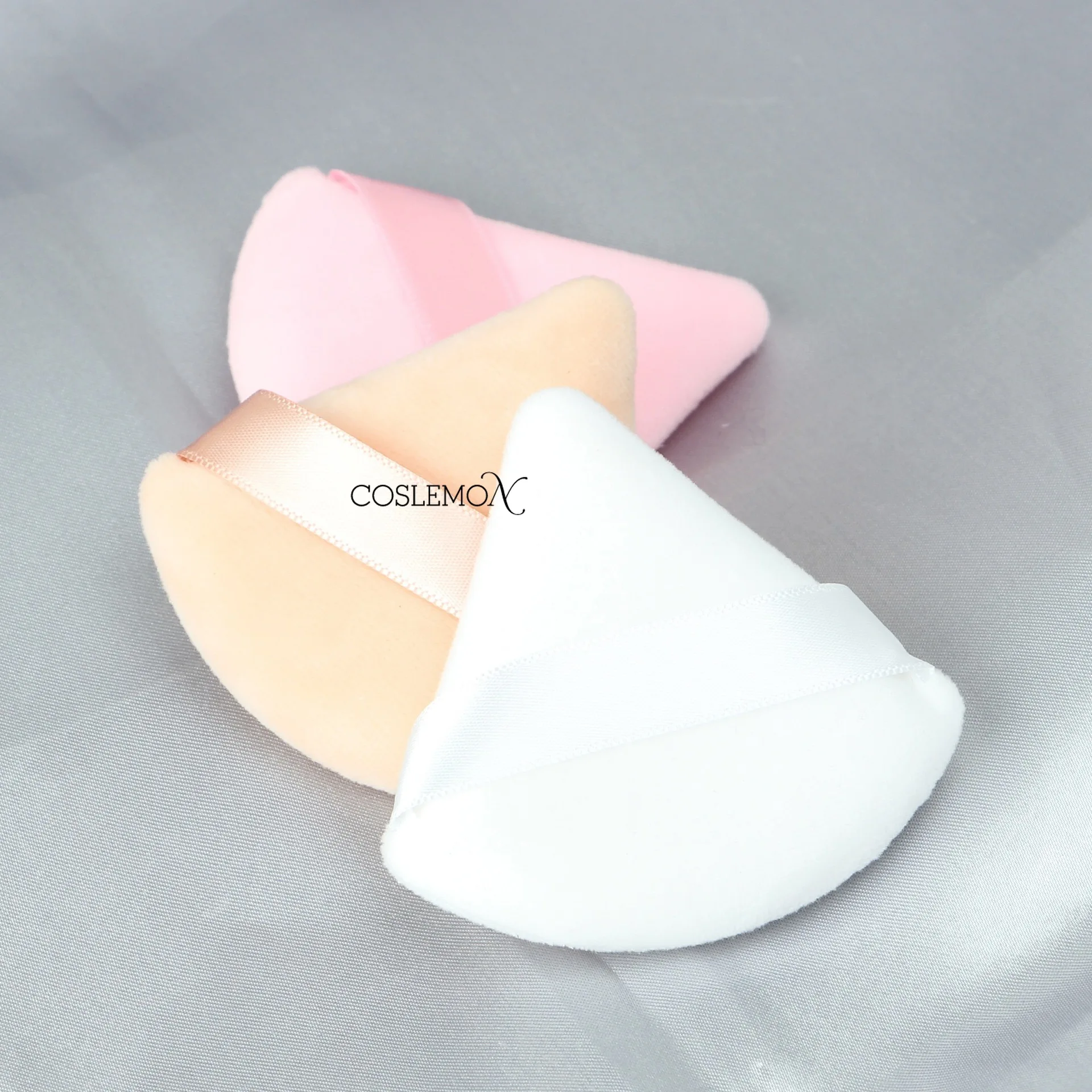 Velvet Triangle Powder Puff Mini Face Makeup Sponge Cosmetics Soft Cotton Face Powder Face Washable Make Up Beauty Accessories