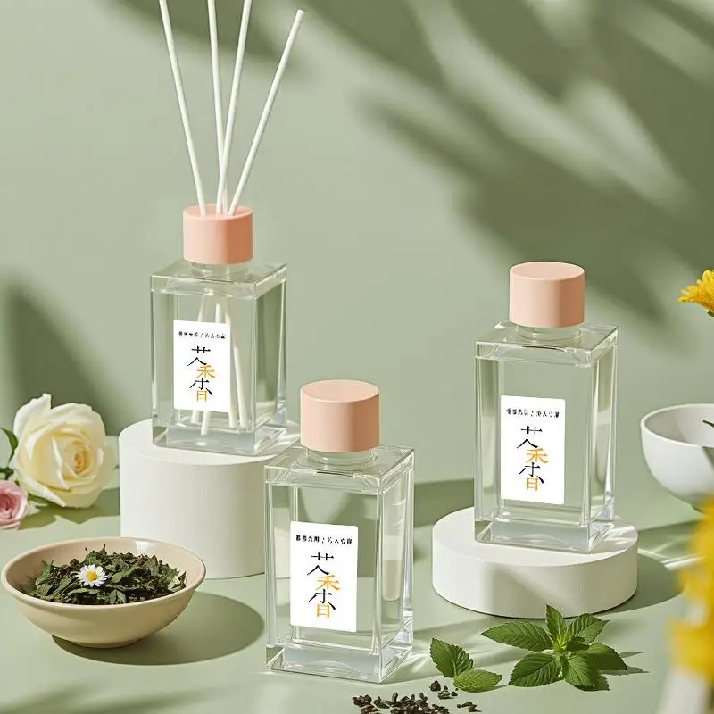 

Matarile 100ml Fire Free Black Fiber Rod Set Bedroom Aromatherapy Living Room Essential Oil Diffuser Air Freshener Gift Box